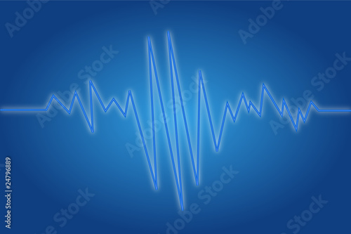 EKG blau