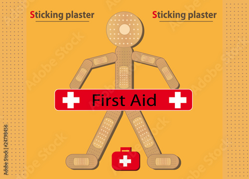 Sticking plaster Figure Banner