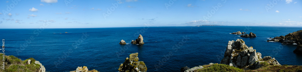 Sea coast in Brittany (Finistère, France)