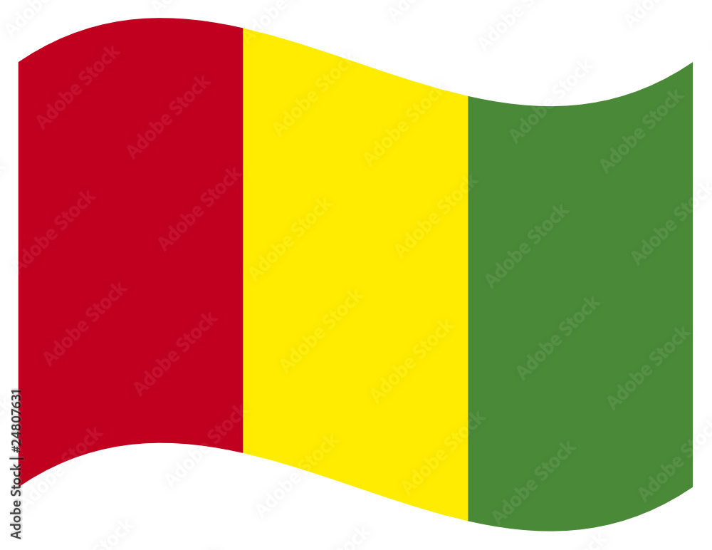 Fototapeta premium Flagge Republik Guinea