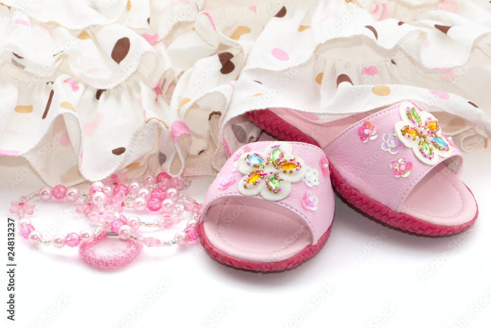 Pink child's shoes Pink child's shoes