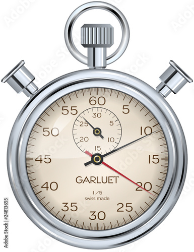 vector: retro stop watch