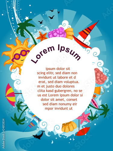 summer flyer design