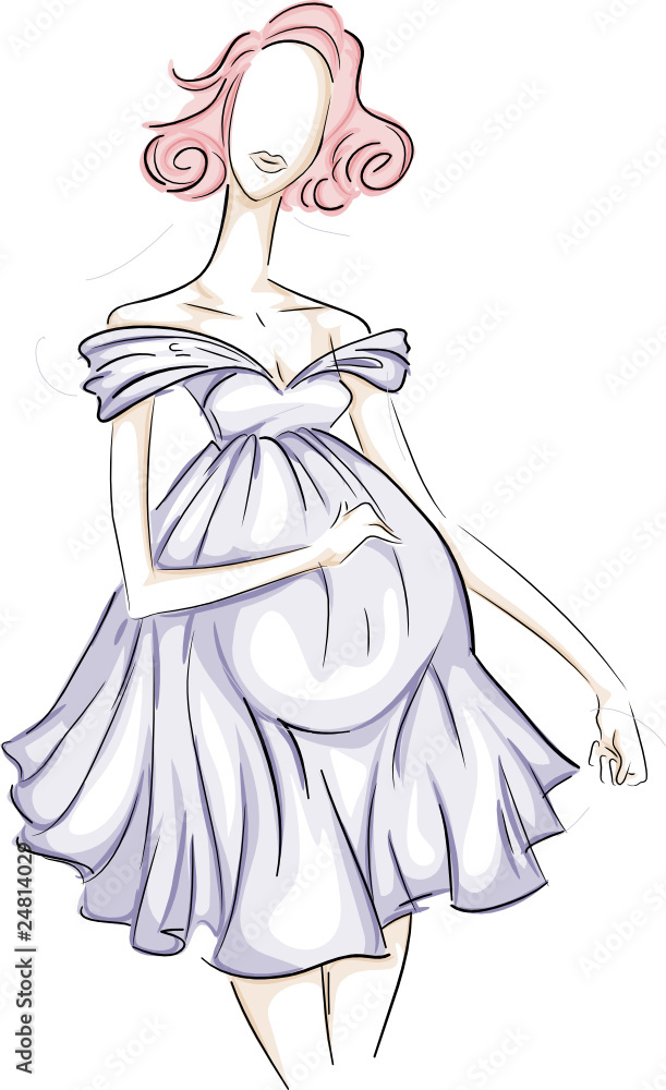Maternity Fashion Sketch Maternity Fashion Sketch