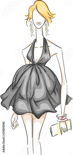 Maternity Fashion Sketch