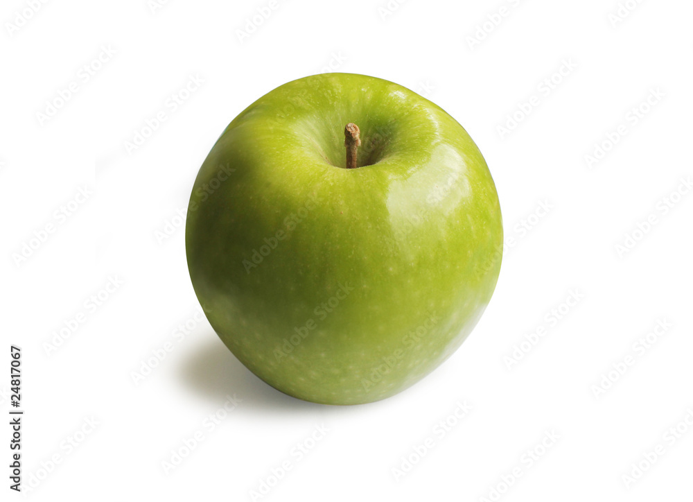 green apple on a white background – with clipping path green apple on a white background – with clipping path