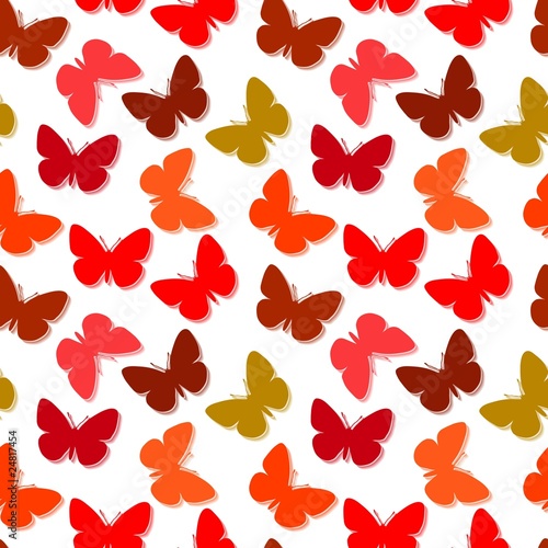 Seamless butterfly pattern