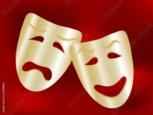 Comedy and tragedy theater masks