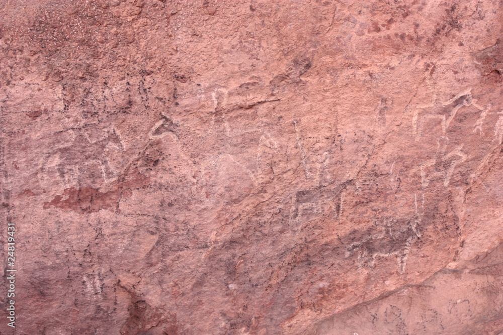 Arte Rupestre post hispánica en Inca Cueva