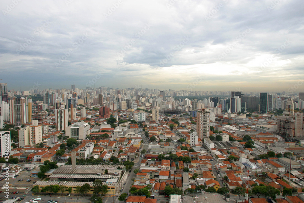 Fototapeta premium Aerial view of Sao Paulo city. Brazil