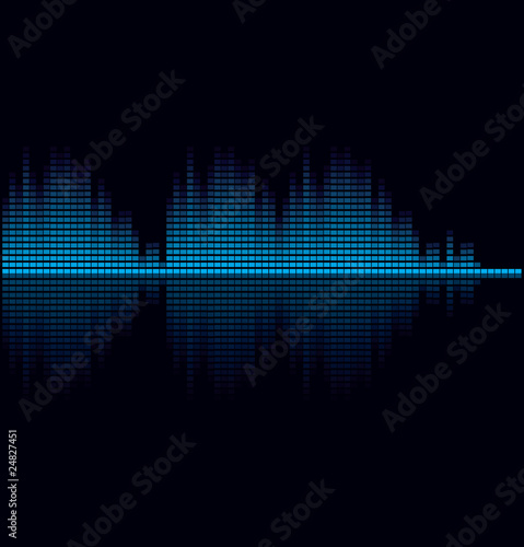 Vector illustration of digital equalizer
