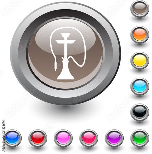 Hookah  round button.