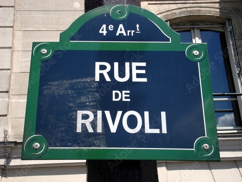 Obraz na plátně Rue de Rivoli