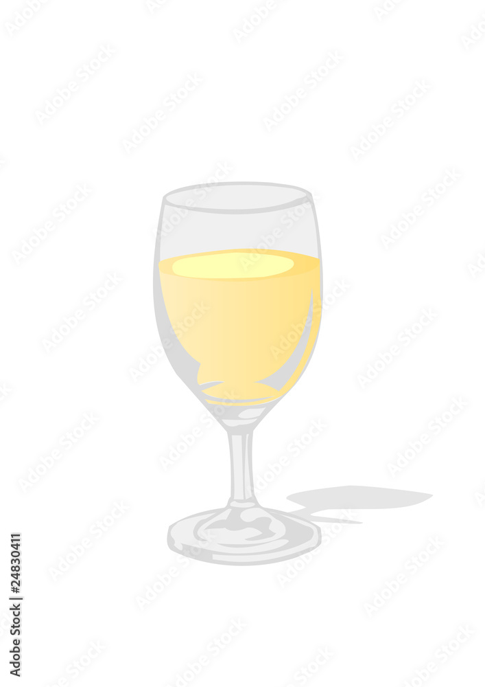 Vector illustration a glass with a drink