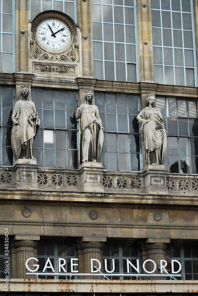 Fototapeta premium Gare du nord - Parigi Francia