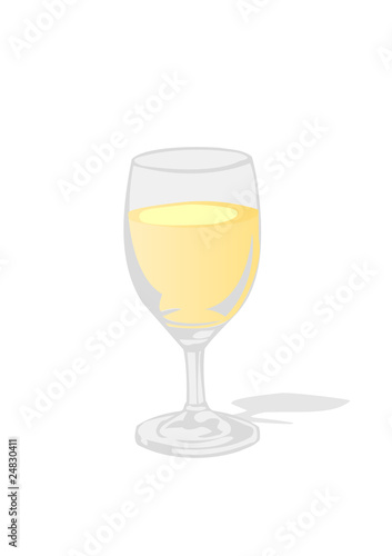 Vector illustration a glass with a drink