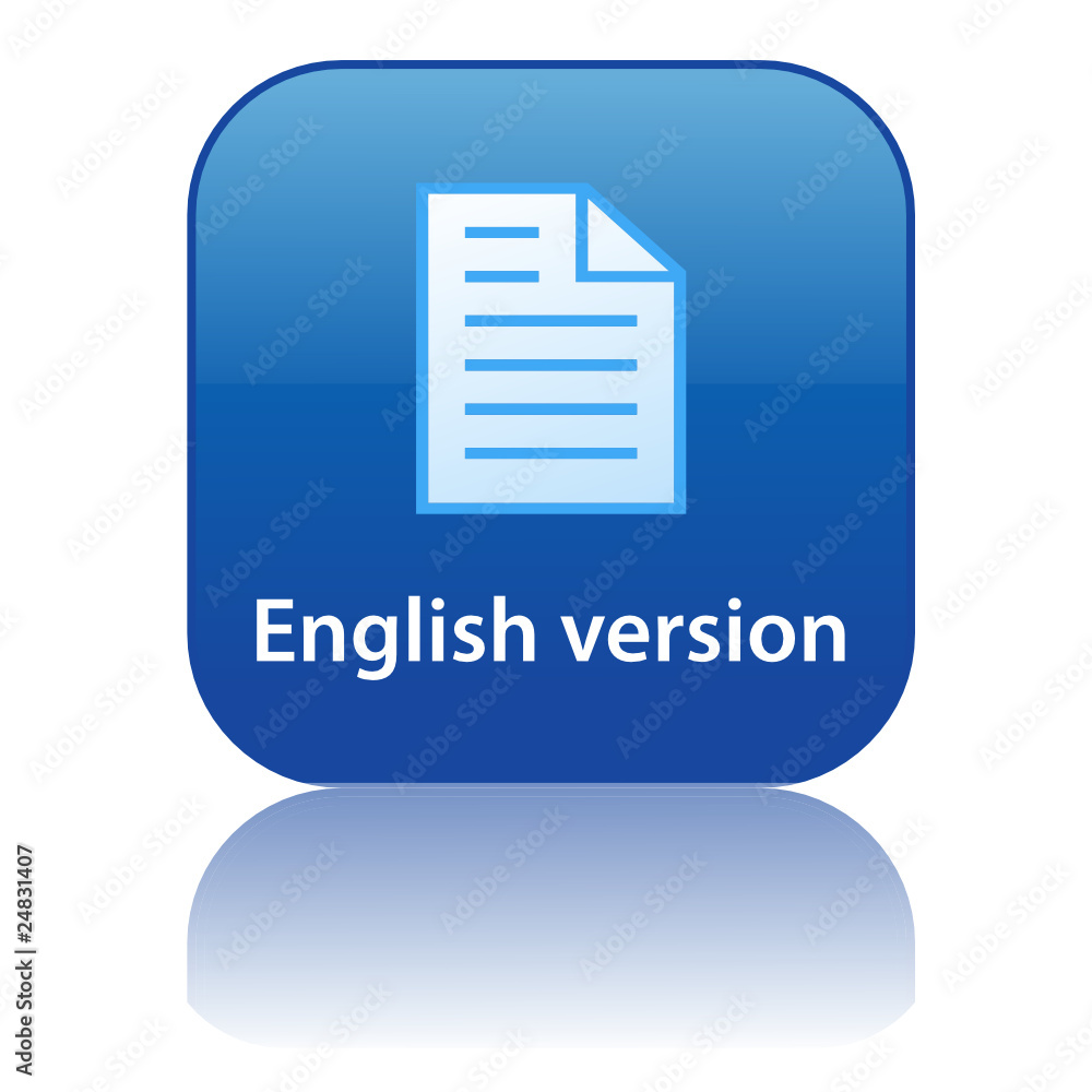 ENGLISH VERSION Web Button (languages translation website icon) ENGLISH VERSION Web Button (languages translation website icon)