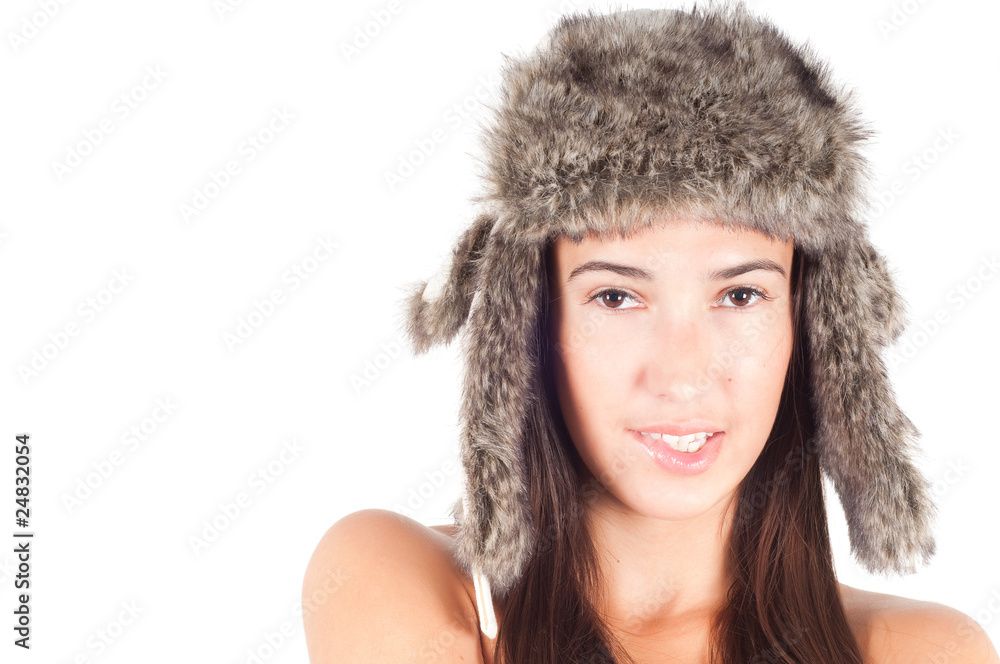 Woman in fur hat Woman in fur hat