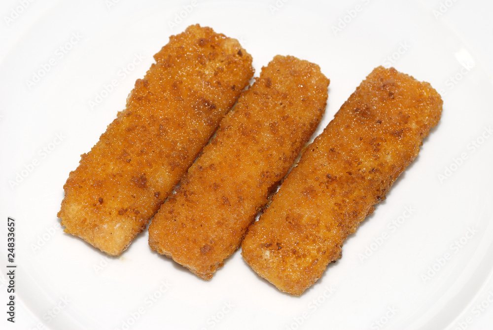 Gebratene Fischstäbchen Gebratene Fischstäbchen