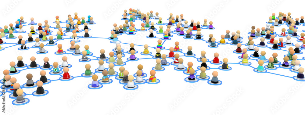 Cartoon Crowd Links, Branch Span Cartoon Crowd Links, Branch Span