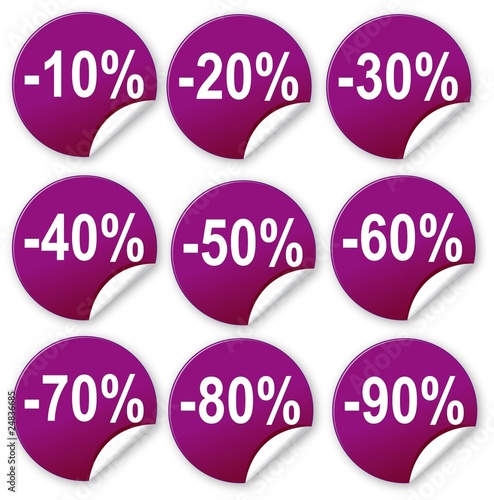 Discount label and sticker