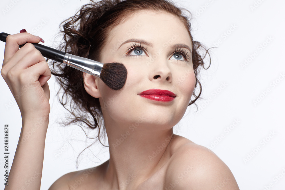 Fototapeta premium girl making up