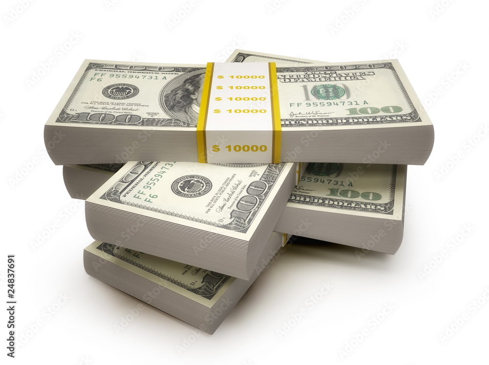 Stacks of $100 Stacks of $100