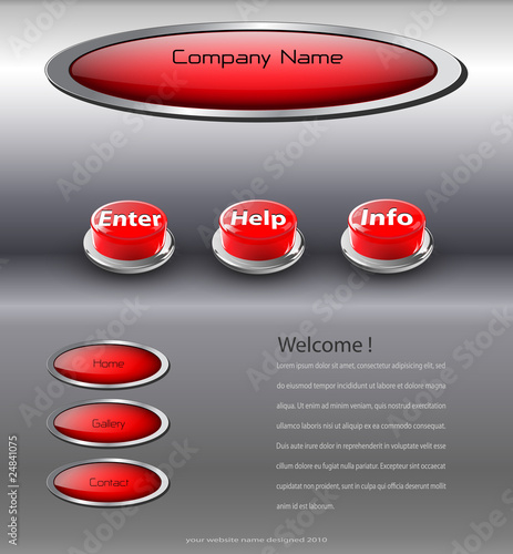 Website template, editable ...