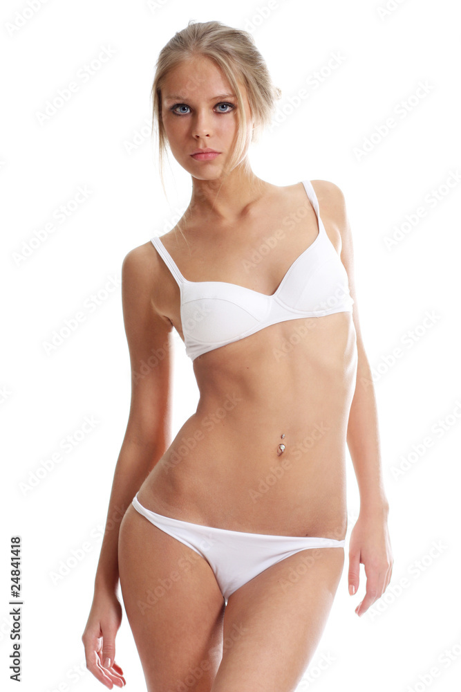 young beautiful woman in underwear young beautiful woman in underwear