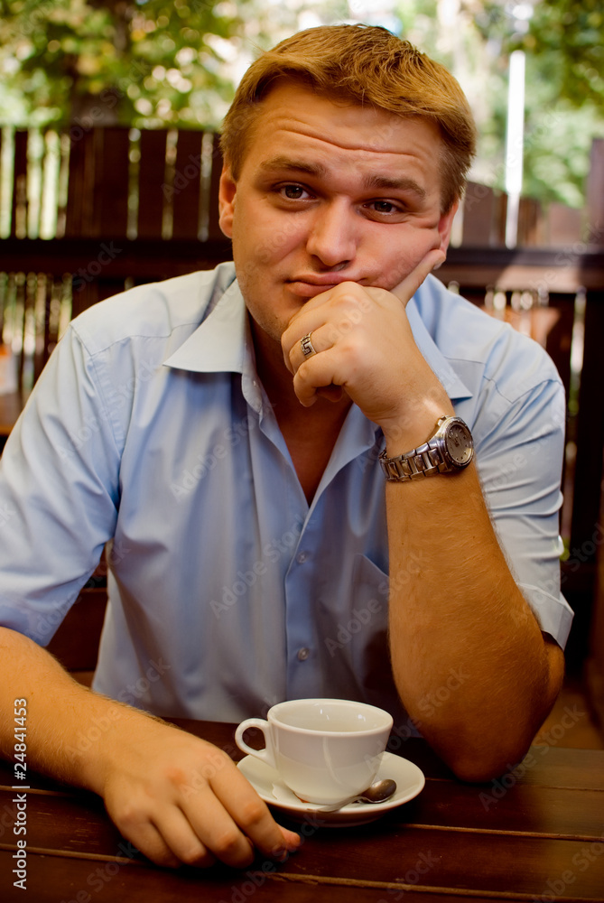 Man at lunch Man at lunch