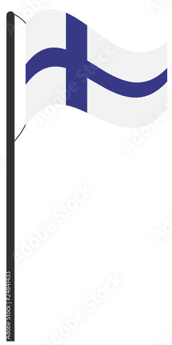 Flaggenmast Finnland
