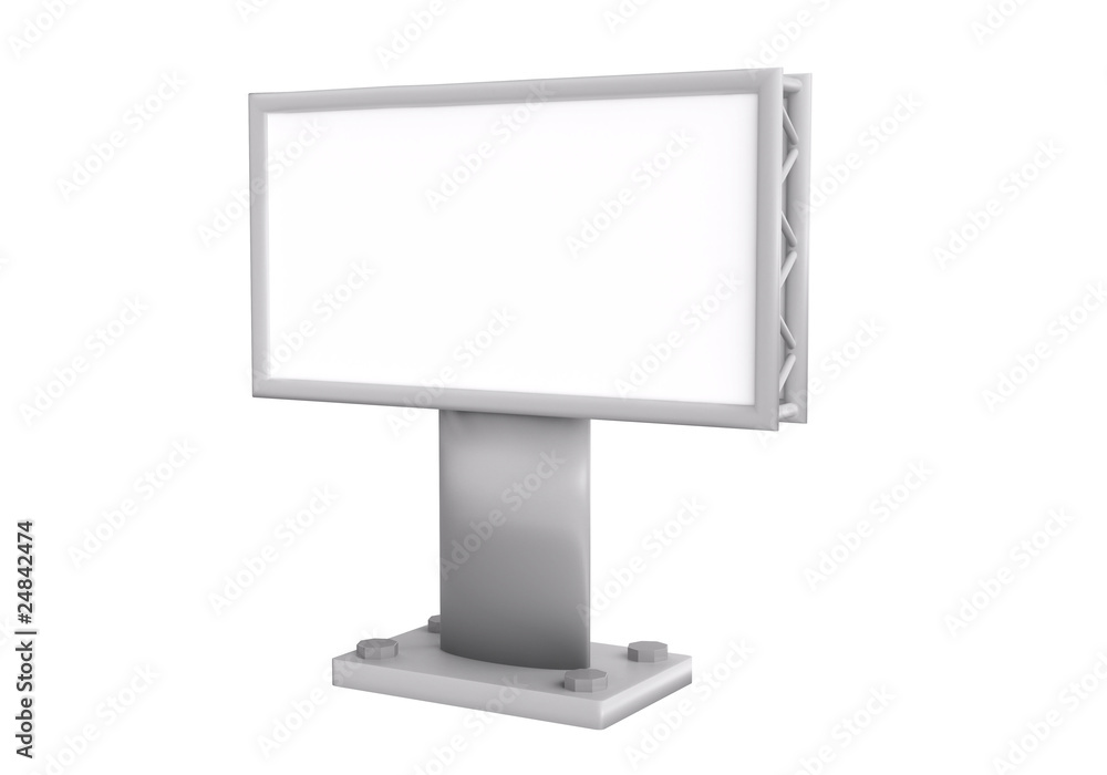 3d billboard isolated on white background 3d billboard isolated on white background