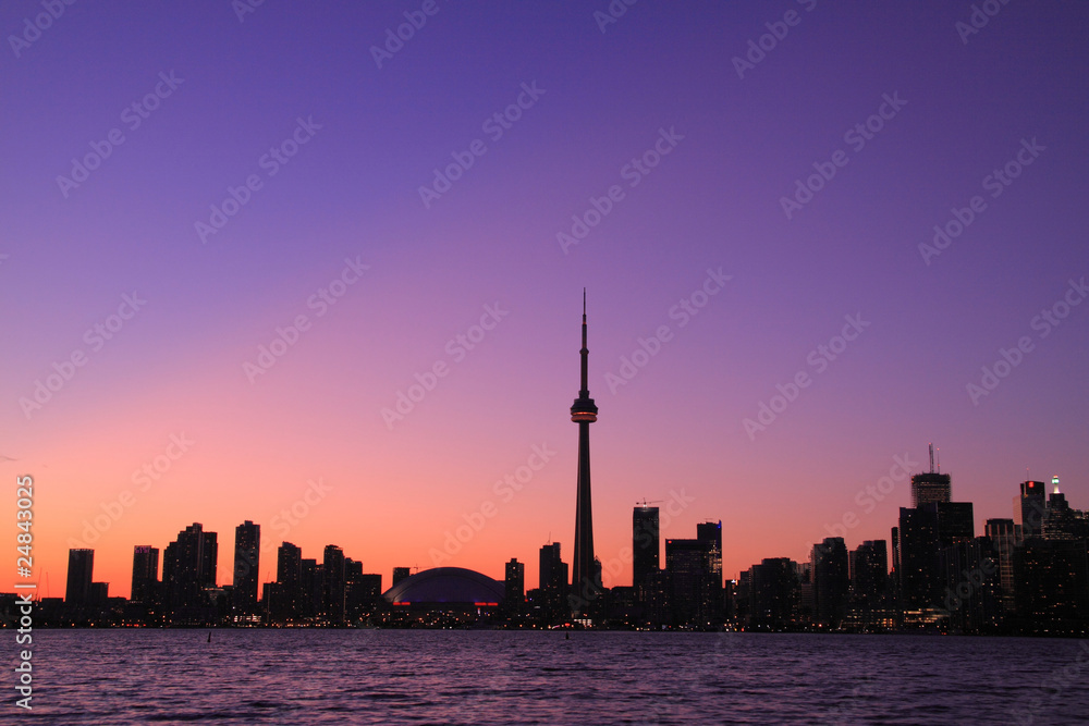 Toronto Cityscape during Sunset from Central Island Toronto Cityscape during Sunset from Central Island