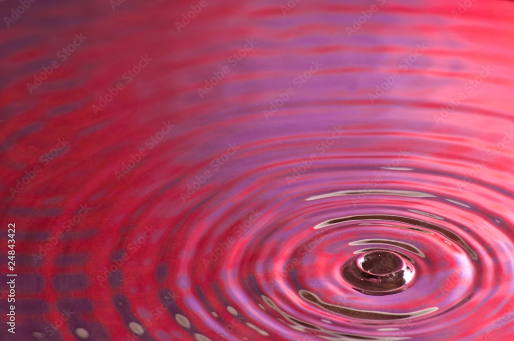 Red and Purple Water Ripples