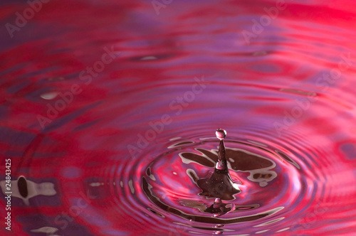 Red and Purple Droplet Splash