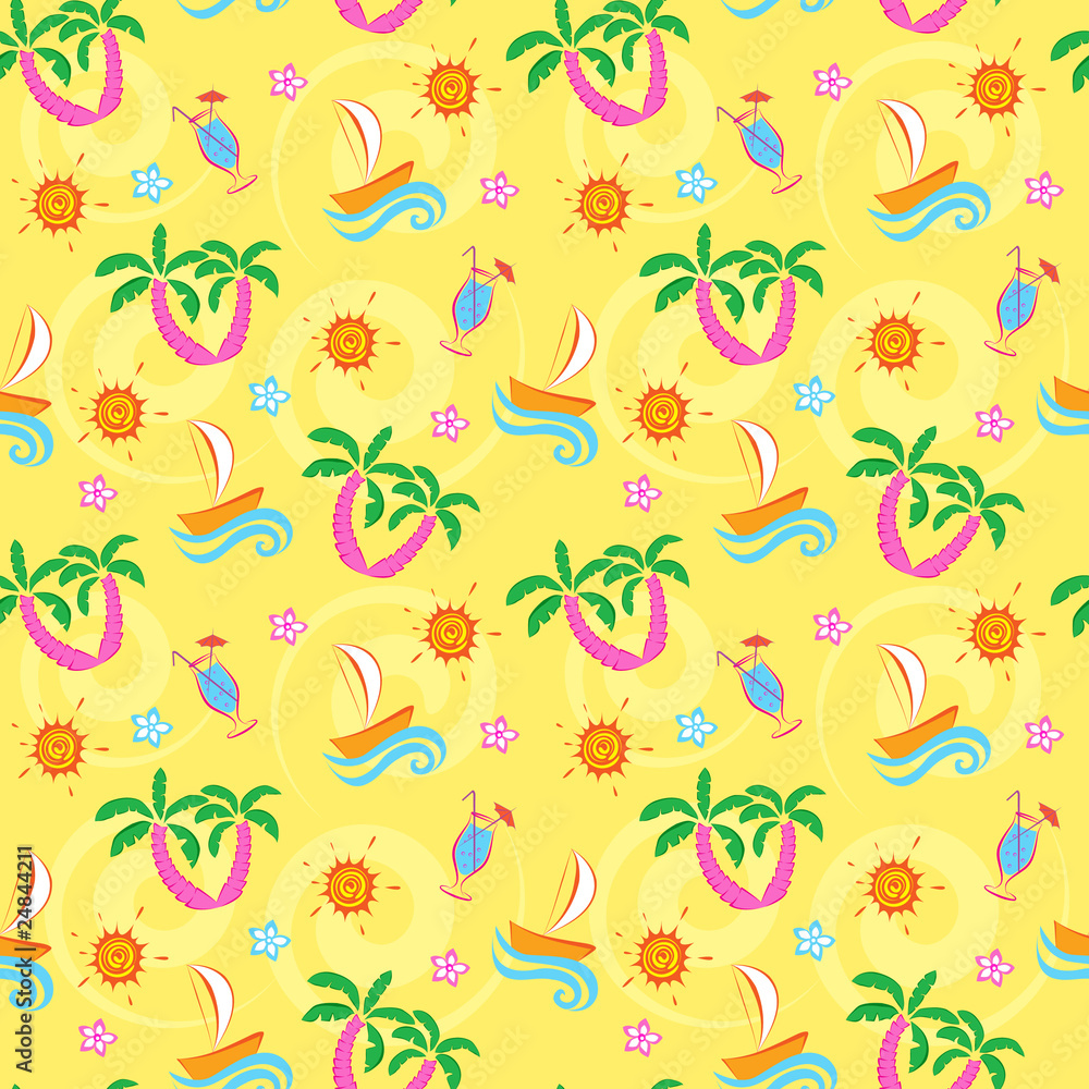 Summer seamless pattern Summer seamless pattern