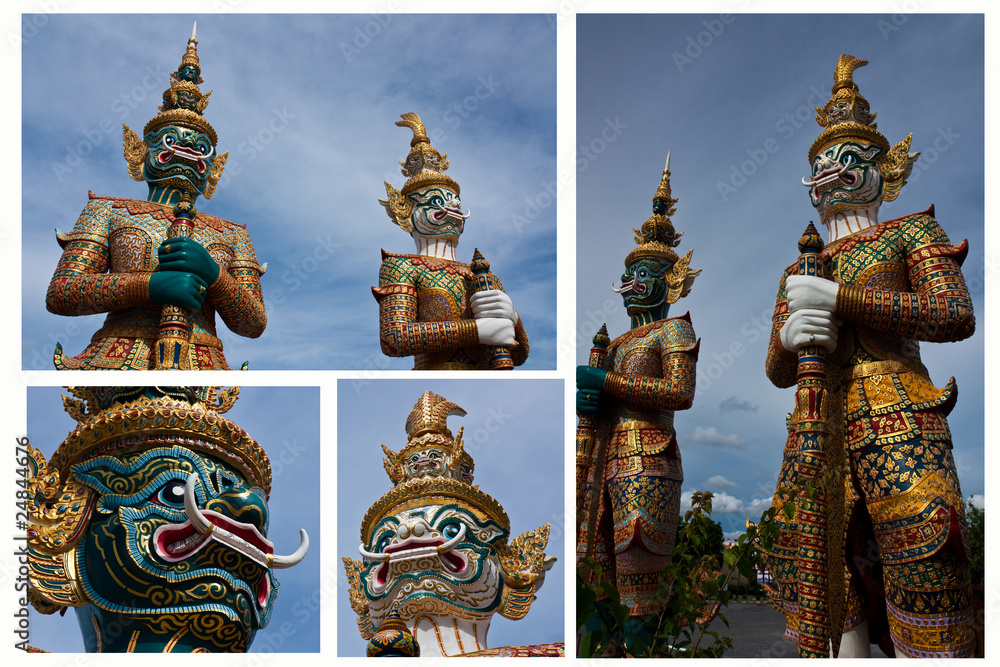 Fototapeta premium Giant guard from Ramayana collection