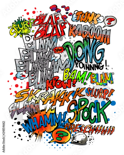 Comic book - words