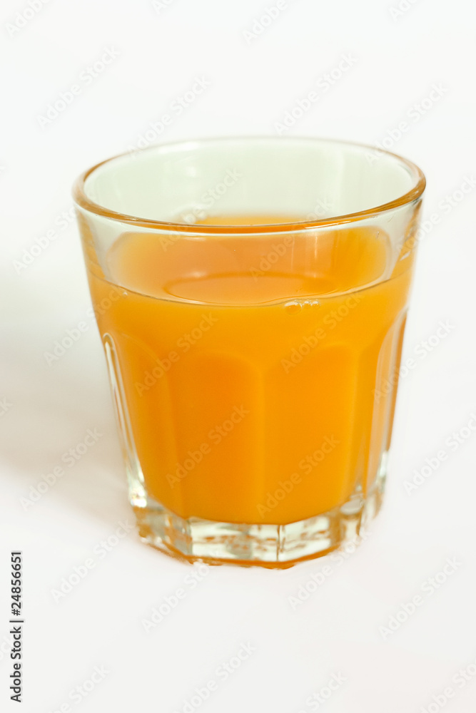 Fresh orange juice isolated on white. Fresh orange juice isolated on white.