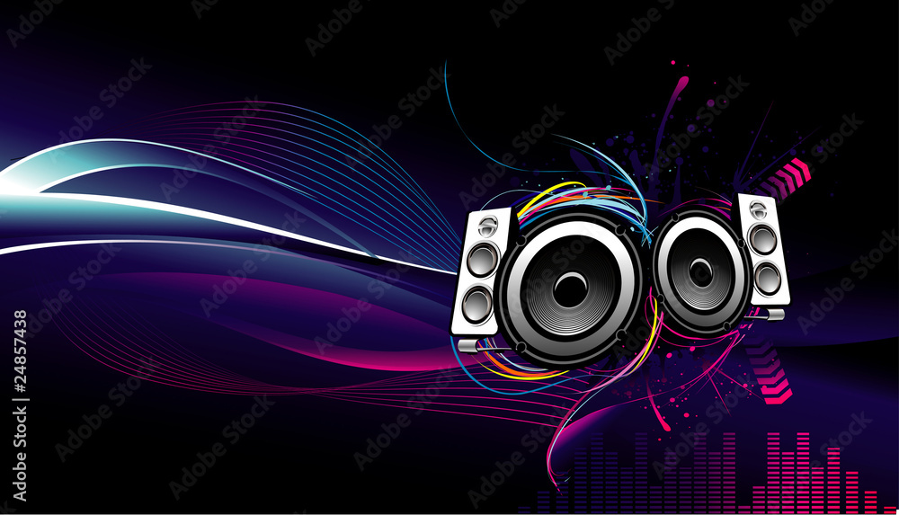 Fototapeta premium vector music illustration