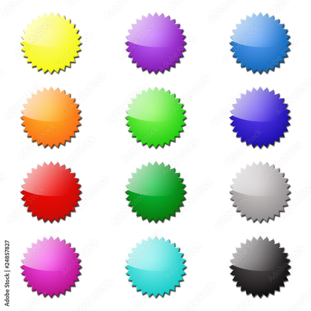 Button gezackt Button gezackt