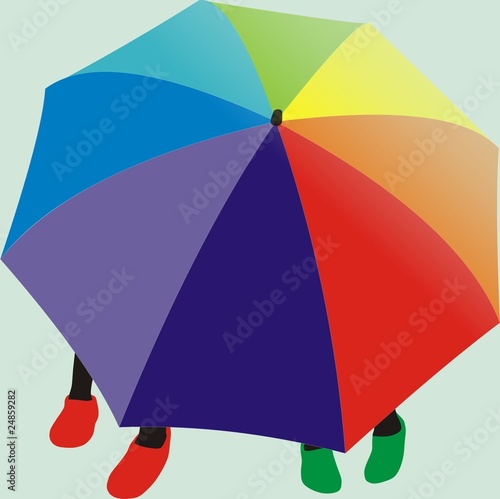 colour umbrella
