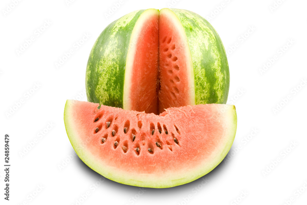 fresh watermelon isolated on a white background