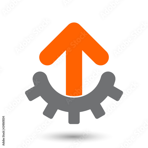 pfeil zahnrad symbol zeichen icon