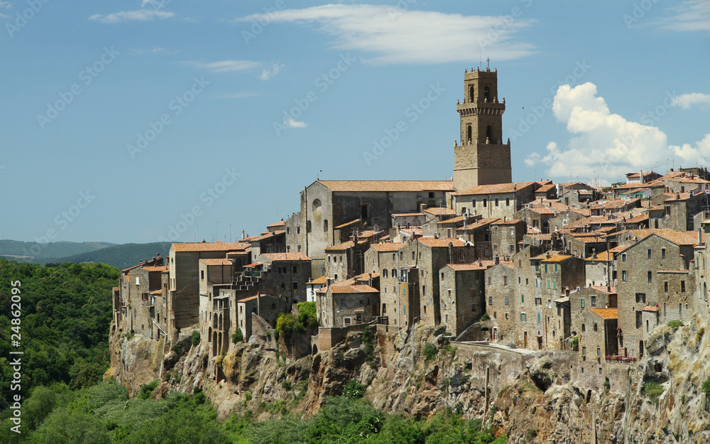 panorama of Pitigliano Tuscany