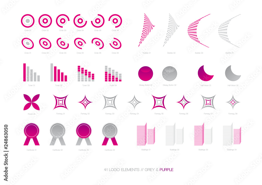 Logo Elemente Grey/Purple Logo Elemente Grey/Purple