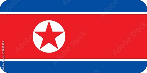 Free Download Drapeau de la Corée du Nord aux coins arrondis - GFXLoad