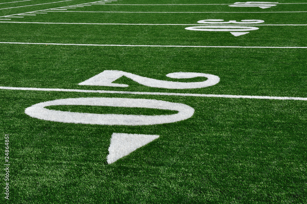20 Yard Line on American Football Field 20 Yard Line on American Football Field