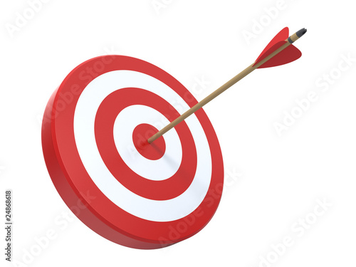 Target with arrow photo