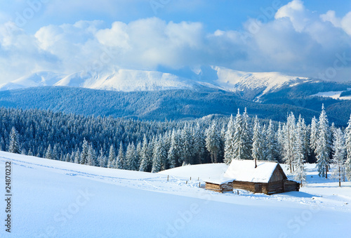 winter mountain landscape © wildman
